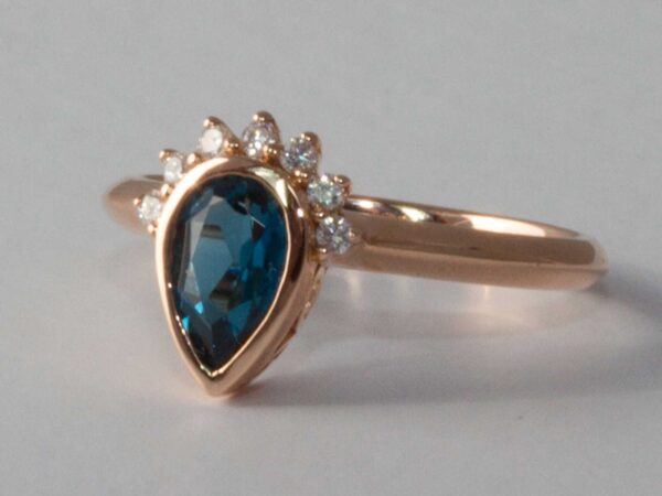 London Blue Diamond Ring
