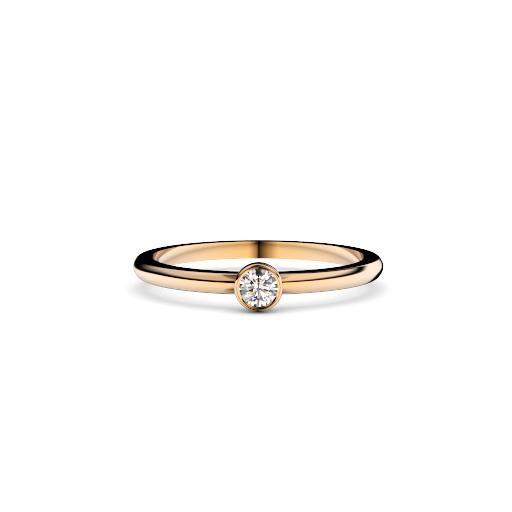 tiny golden ring | custom made gemstone ring | divine elements