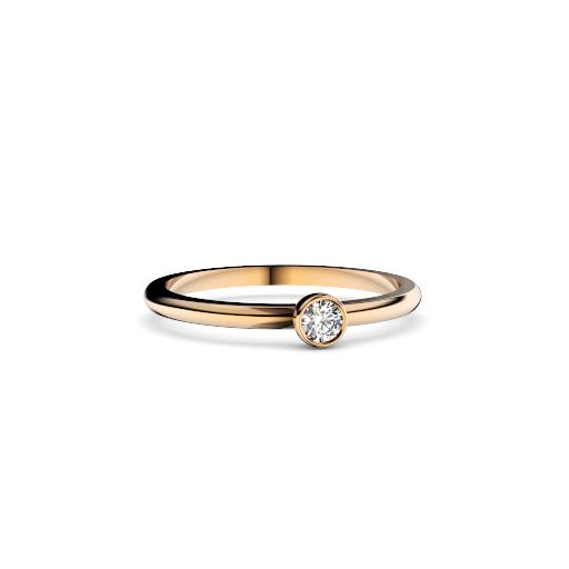small diamond ring | custom made gemstone ring | divine elements