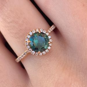sapphire hand ring | custom made gemstone ring | divine elements
