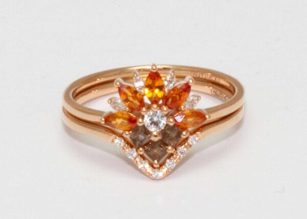 gemstone engagement ring | custom made gemstone ring | divine elements