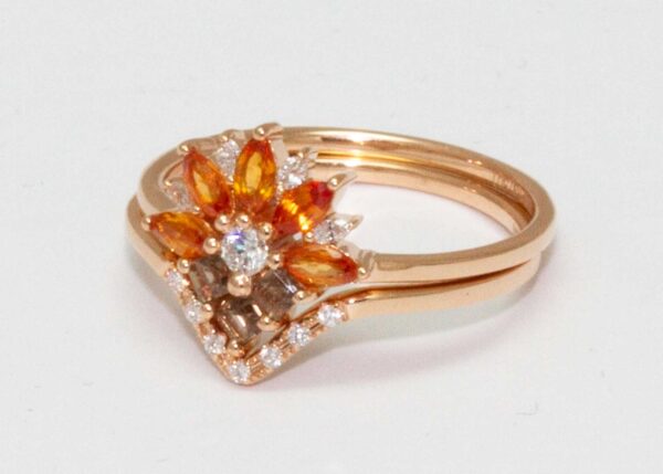 gemstone engagement ring | custom made gemstone ring | divine elements