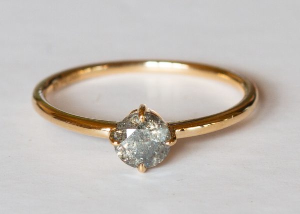 geometric teal sapphire ring | custom made gemstone ring | divine elements