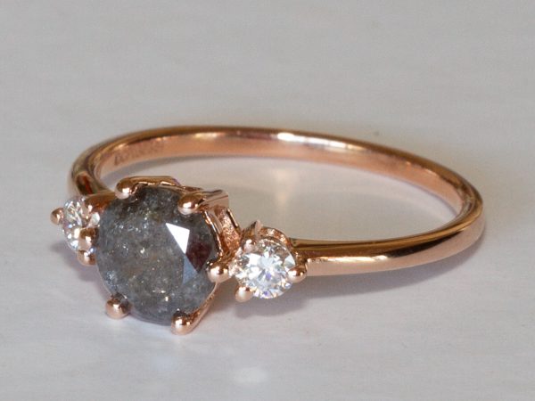 Aviella 1ct Stone Salt and Pepper Diamond Ring