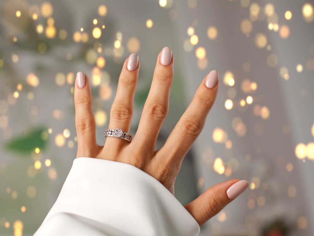 custom made gemstone engagement ring