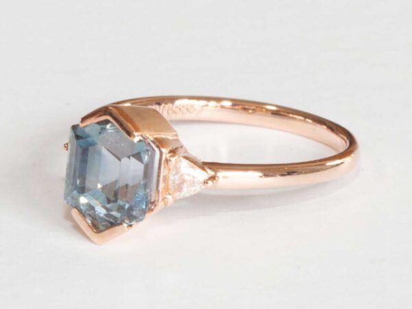 Trillare Pastel Sapphire Engagement Ring