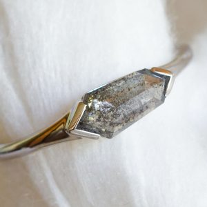 Chiara | Salt and Pepper Diamond Engagement Ring | Divine Elements